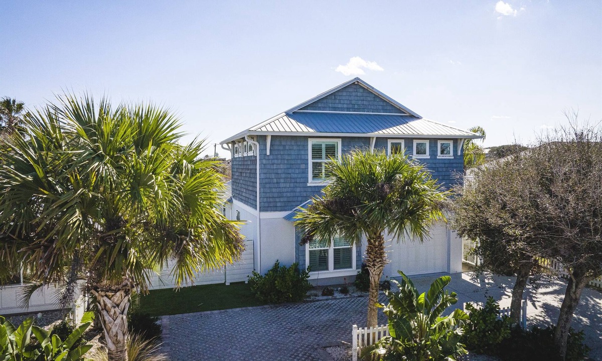 Vilano Beach House | 2 Masters-Heated Pool & Spa+1 min Walk to Beach