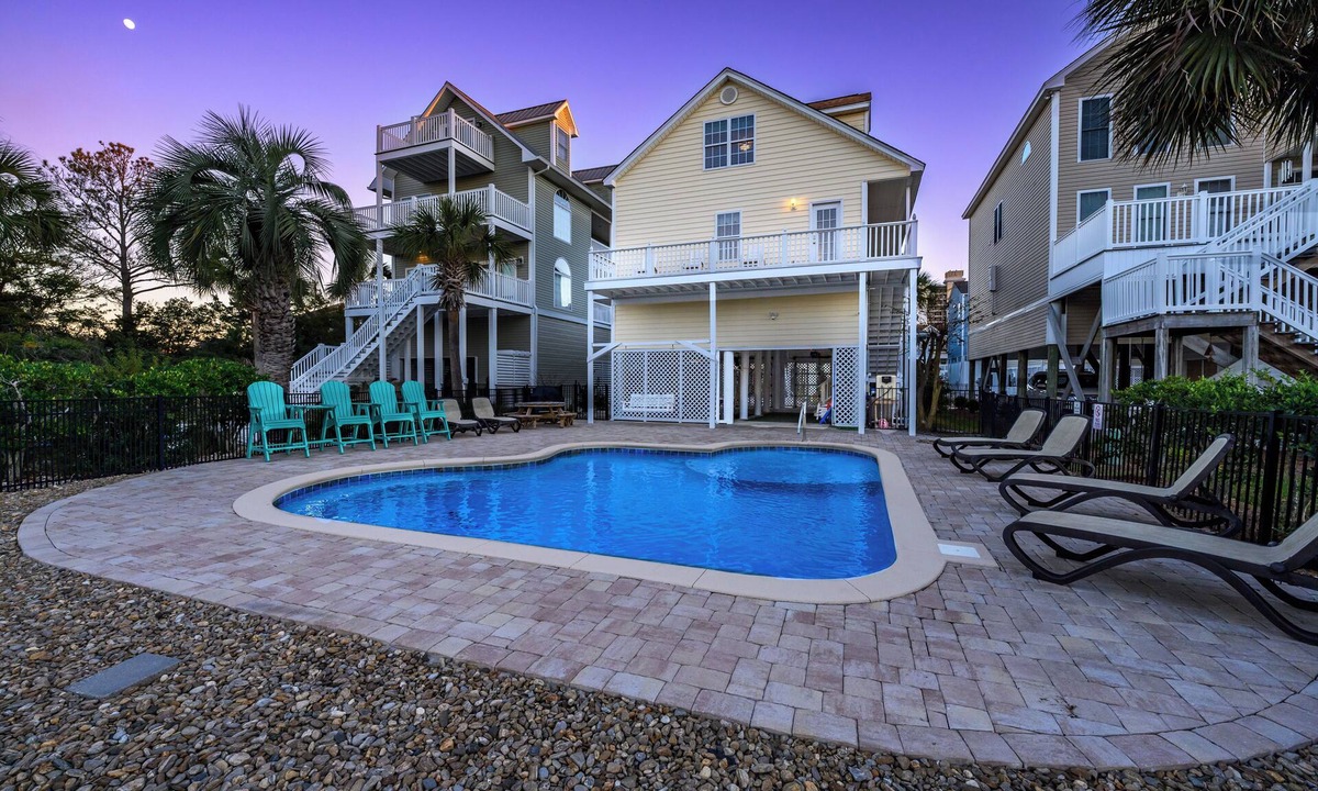 Windy Hill House | 3BD Beach Home- Private Heated Pool-Marsh Front with Dock