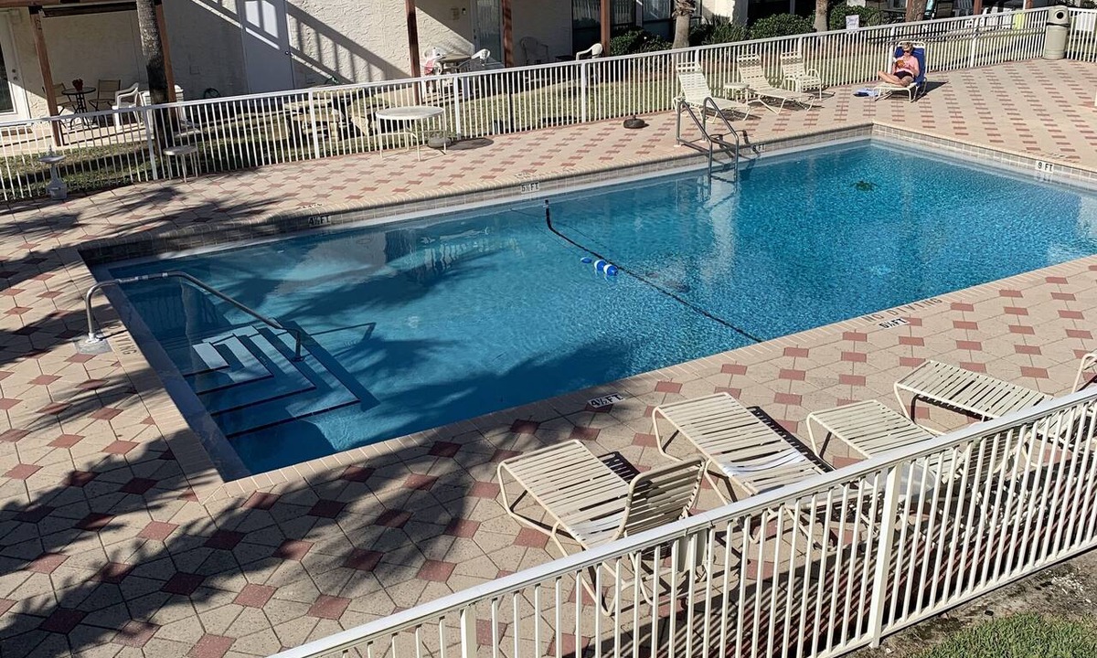 Navarre Beach Condo | Beachview 212 Pool side view/Not Gulf Front