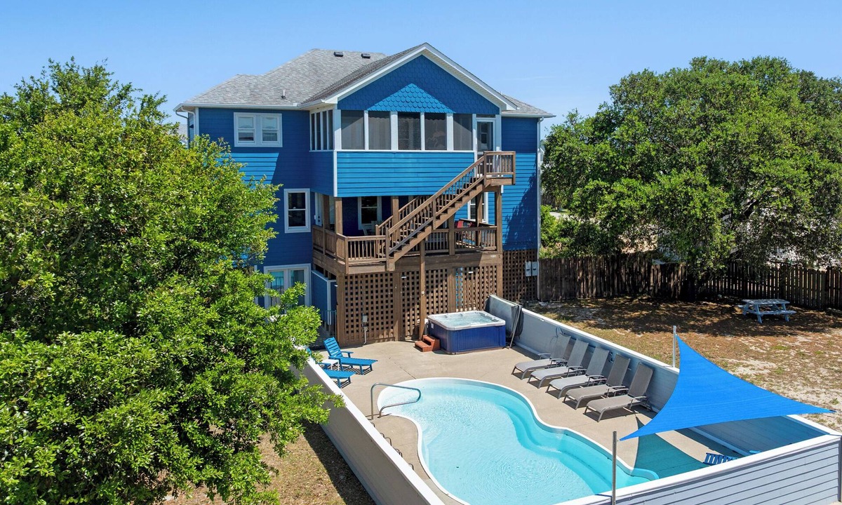 Whalehead Beach House | Blue Bomber: Oceanside | Pool/Hot Tub | Dogs OK