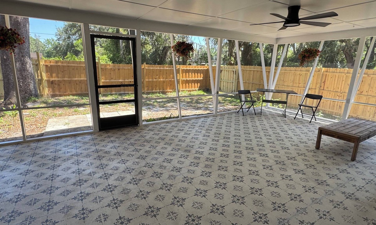 Wildwood House | Boutique Mid-Century Home by Villages Fenced Yard