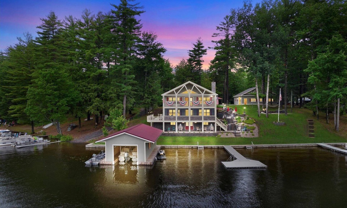 Brantingham House | Charming Lakefront Cabin with Private Dock & Gorgeous Views
