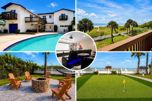 Cocoa Beach Villa | Direct Beachfront Villa with Private Mini-Golf, Fire & SpaceX Launch Views