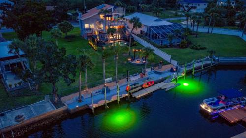 Spring Hill House | Direct Gulf Access Heated Pool 45 Dock Fire Pit