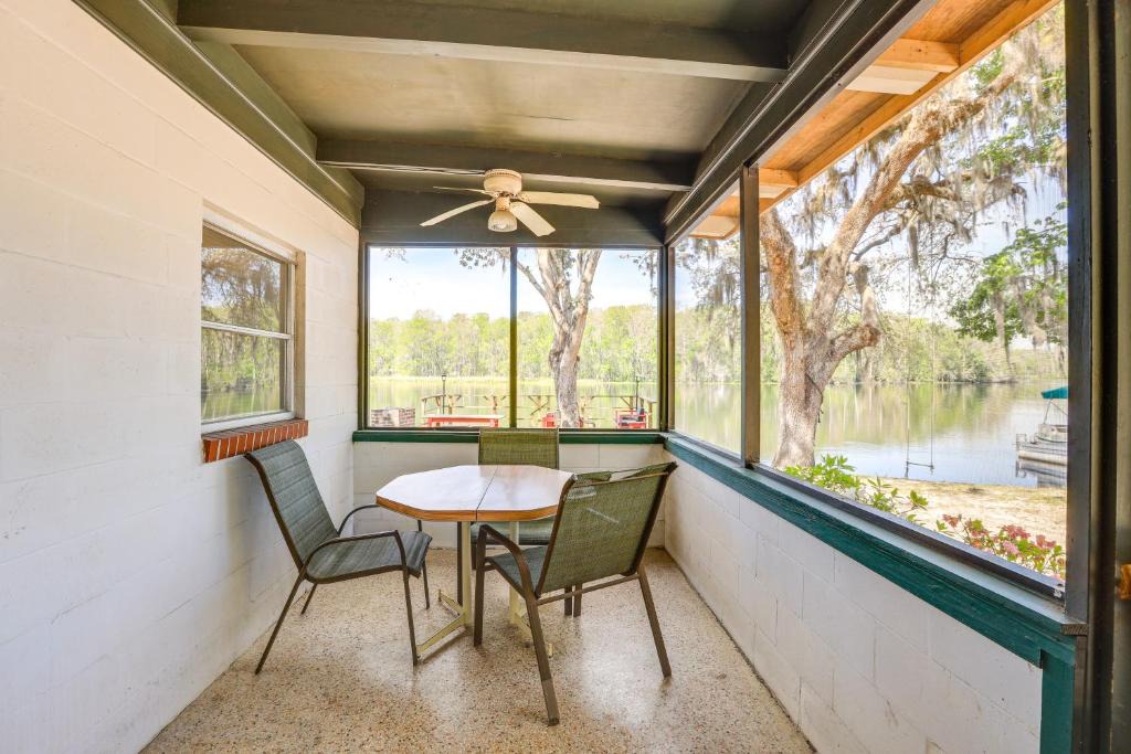 Chiefland Apartment | Dock & Fire Pit: Scenic Studio on Suwannee River!