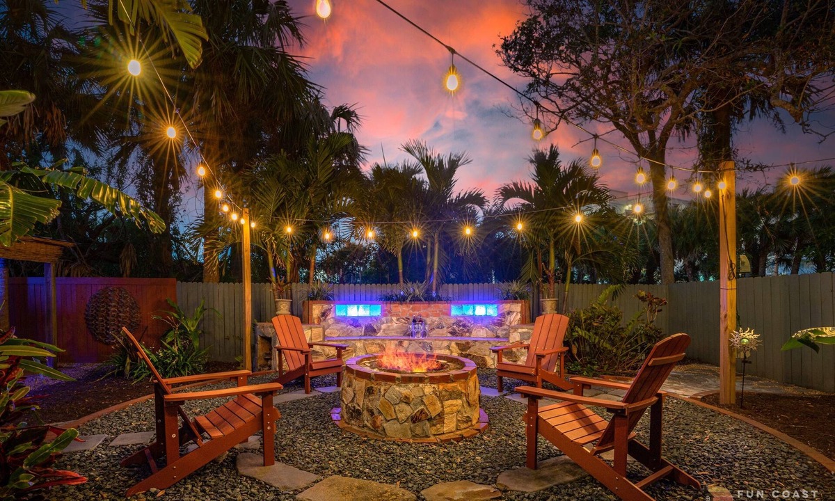 New Smyrna Beach House | Dog Friendly Home with Private Yard, Office & Fire Pit! STEPS to the Beach!