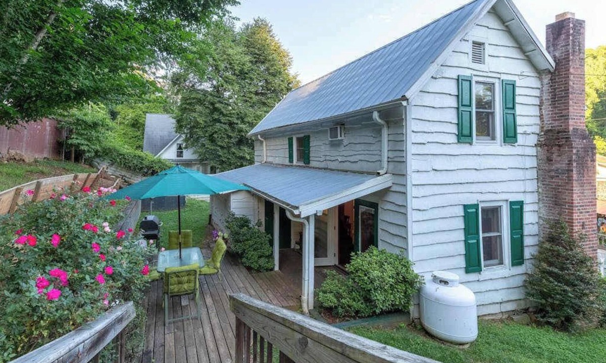 Sylva House | Downtown, dog-friendly, Dillsboro home w/fireplace - front porch & back deck