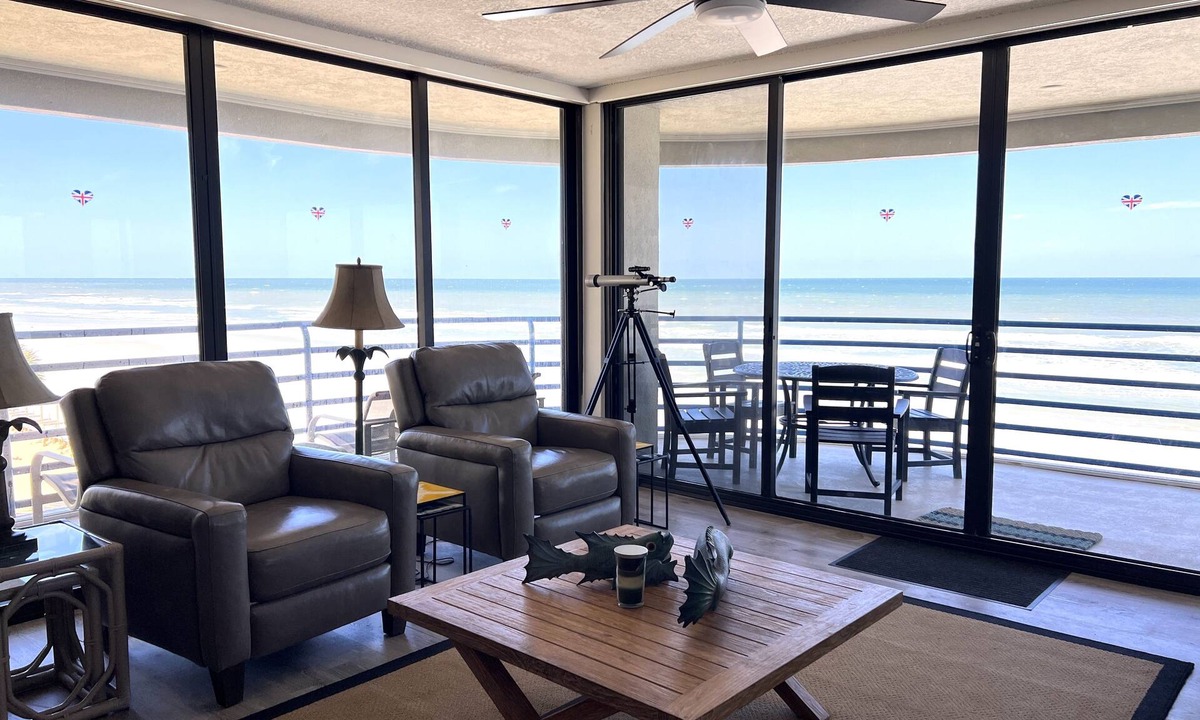 New Smyrna Beach Condo | Ebb Tide 307 Gorgeous beachfront condo, 3 beds 3 baths, June 2026 deal available