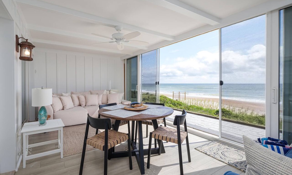 Sawgrass Condo | El Mar Villa | Oceanfront Luxury Condo w/Sunroom Patio + Beach Access