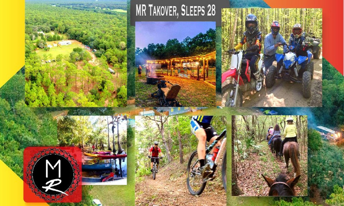 Brooksville Apartment | Epic Outdoor Adventures & Experiences Await Your Group at Moto Ranch! Sleeps 34