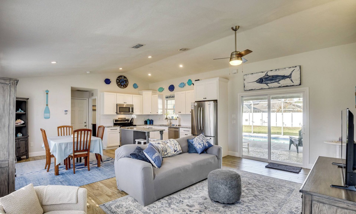 Palm Coast House | Family Escape w/Fenced Yard & Pool in Palm Coast