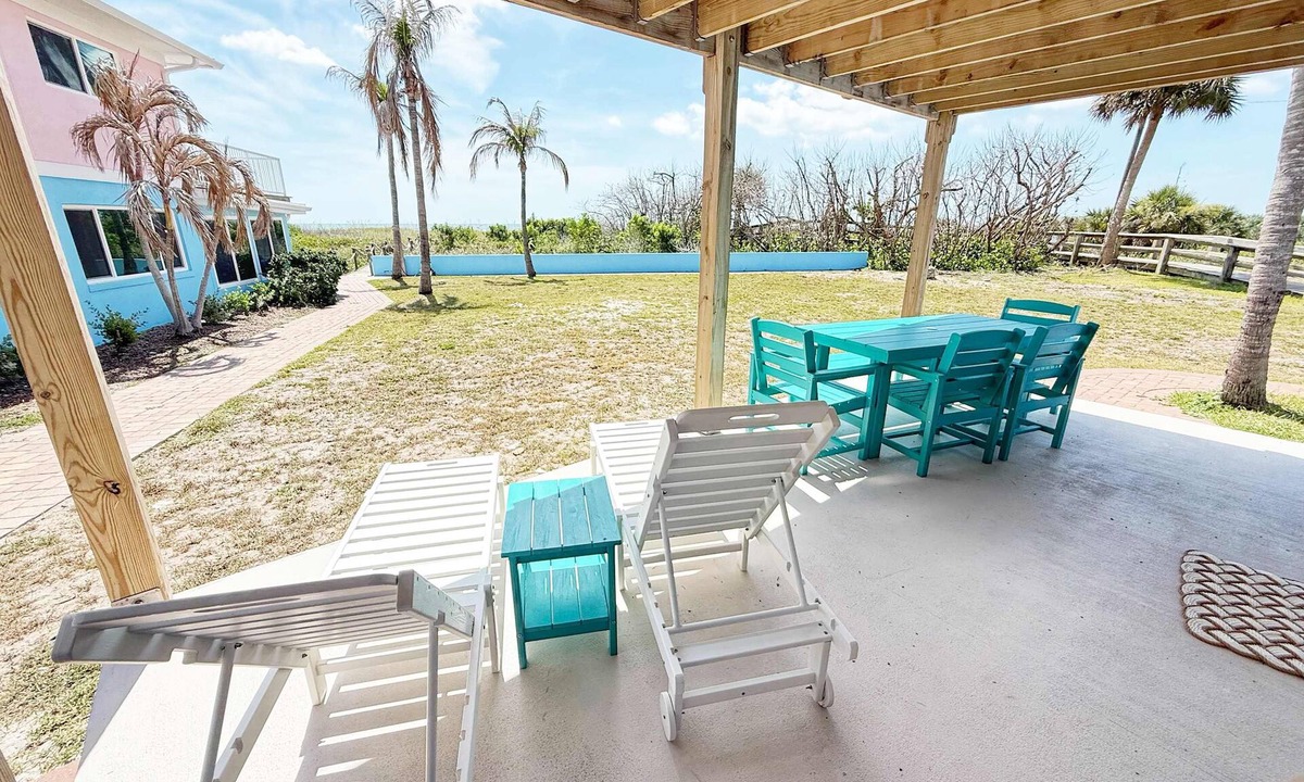 Port Canaveral Villa | Fun Oceanfront 2 Bedroom Villa with Private Beach Access in Cocoa Beach