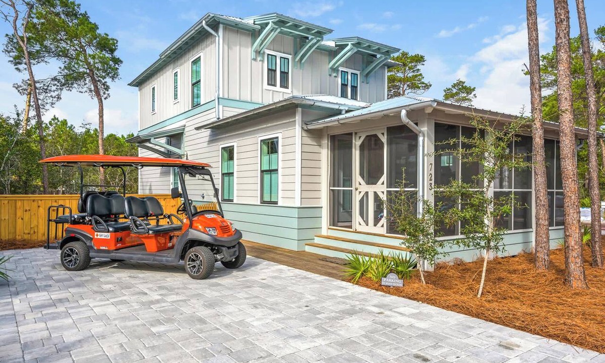 Seacrest House | Goin' Coastal Cottage with Heated Pool & Golf Cart