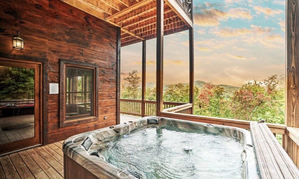 Ridges Over the Lake Cabin | Long-Range Views | Game Room | Fire Pit | Pets