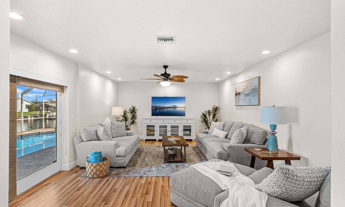 Surfside Estates House | Merritt Island Waterfront Oasis W/Private Pool, Spa-like Hot Tub & Boating Dock! 🌅