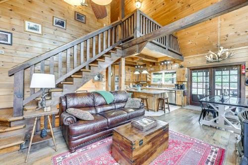 Franklin House | Mtn Views, Yard, & Fire Pit: Multi-Level Cabin