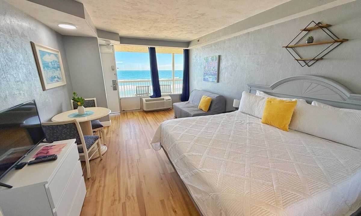 Ortona Park Apartment | NEW! Gorgeous Ocean View Studio in Daytona Beach