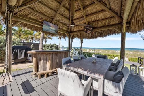 Cocoa Beach House | Oceanfront Cocoa Beach Vacation Home Private Beach, Tiki Bar & Family Fun