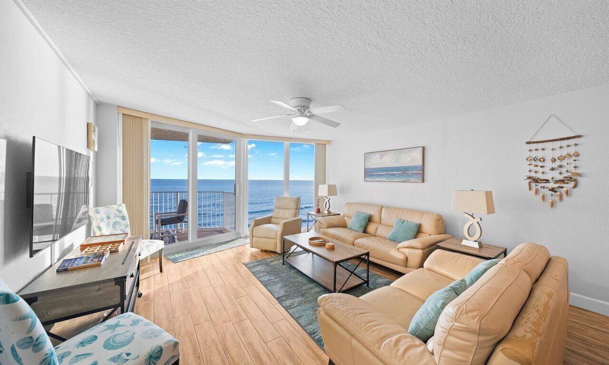 Daytona Beach Shores Condo | Oceanfront Spectacular Views on Traffic Free Beach Unit 803 at Shores Club