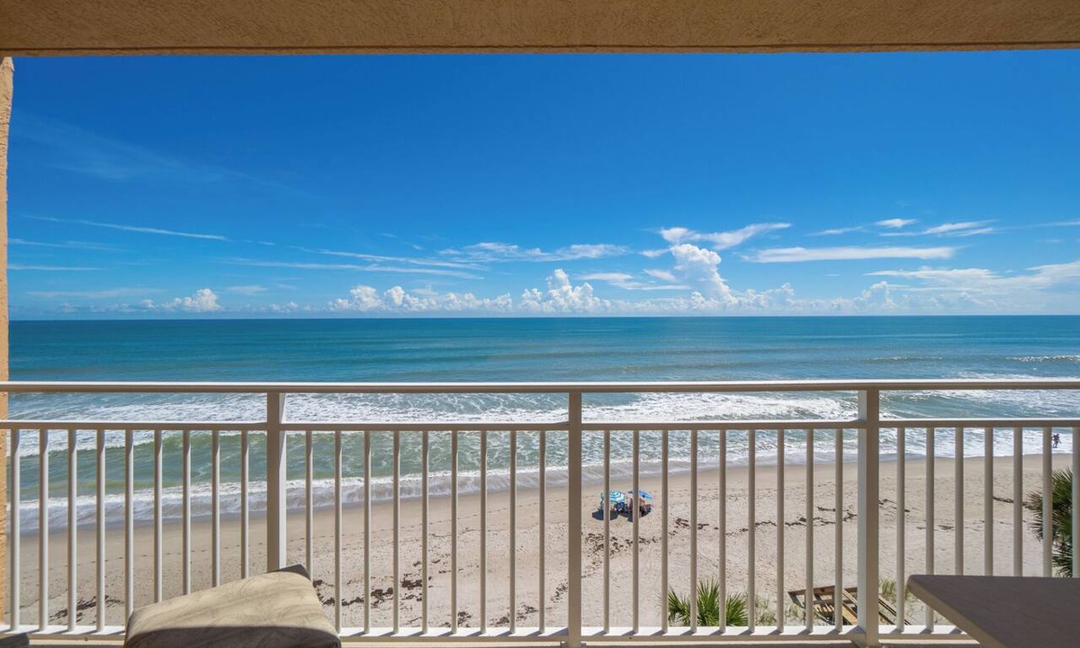 Indian Harbour Beach Condo | Oceanfront 2BR 2BA Condo Indian Harbour Beach Stunning Views, 506