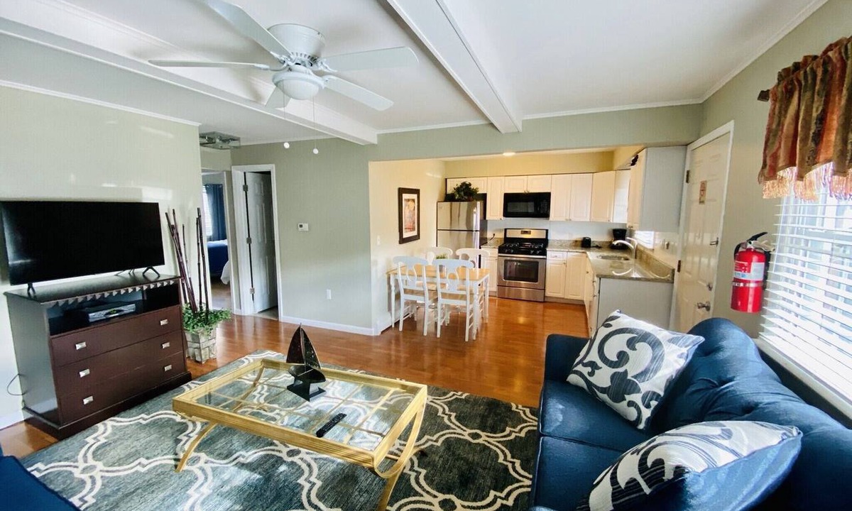 Ortley Beach Condo | PREMIER HOST- 2BR SEASIDE PARK SUITE#5, One Short Block to Beach, Kit,Liv Room