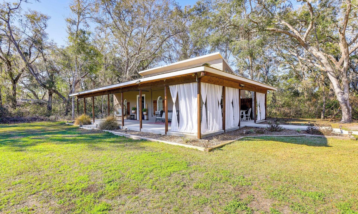 Newberry House | Private Patio w/View: Peaceful Trenton Home