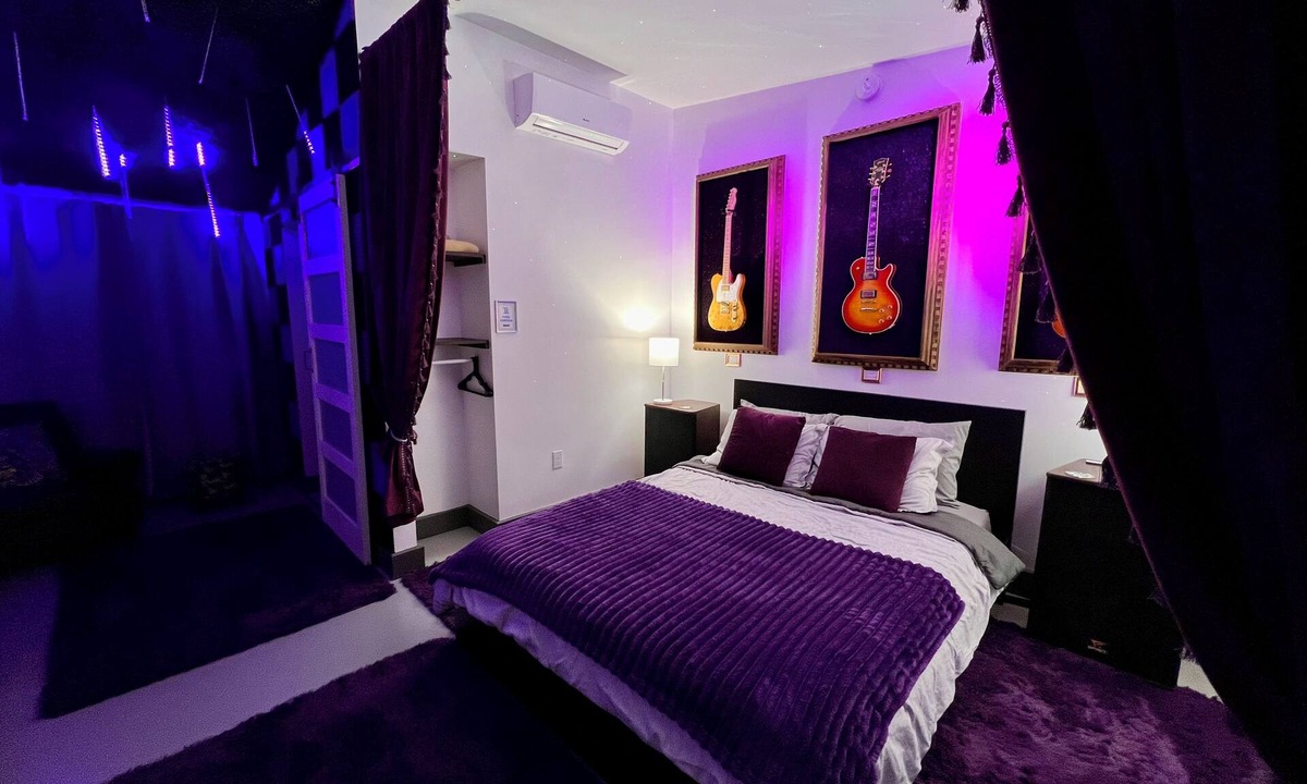 Bearss Plaza Hotel | Purple Rain Room Tampa Pool Hot Tub