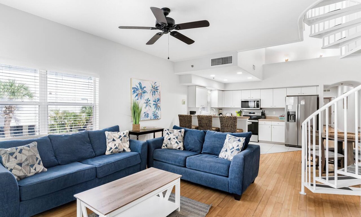 Independence Square Condo | Sand Isle II F—Lofted Beachfront Condo w/2 Balconies, Pool, & Walkable Dining
