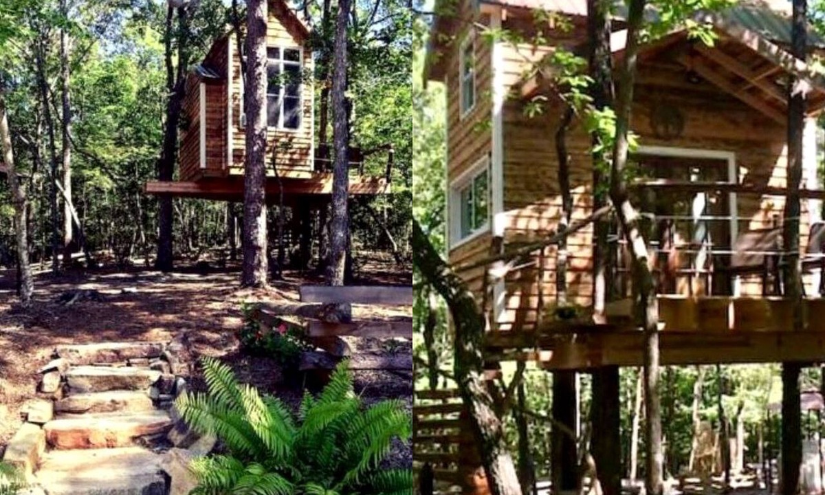 Salem RV Rental | Secluded Tree House Rental with a Sleeping Loft near Lake Jocassee in South Carolina