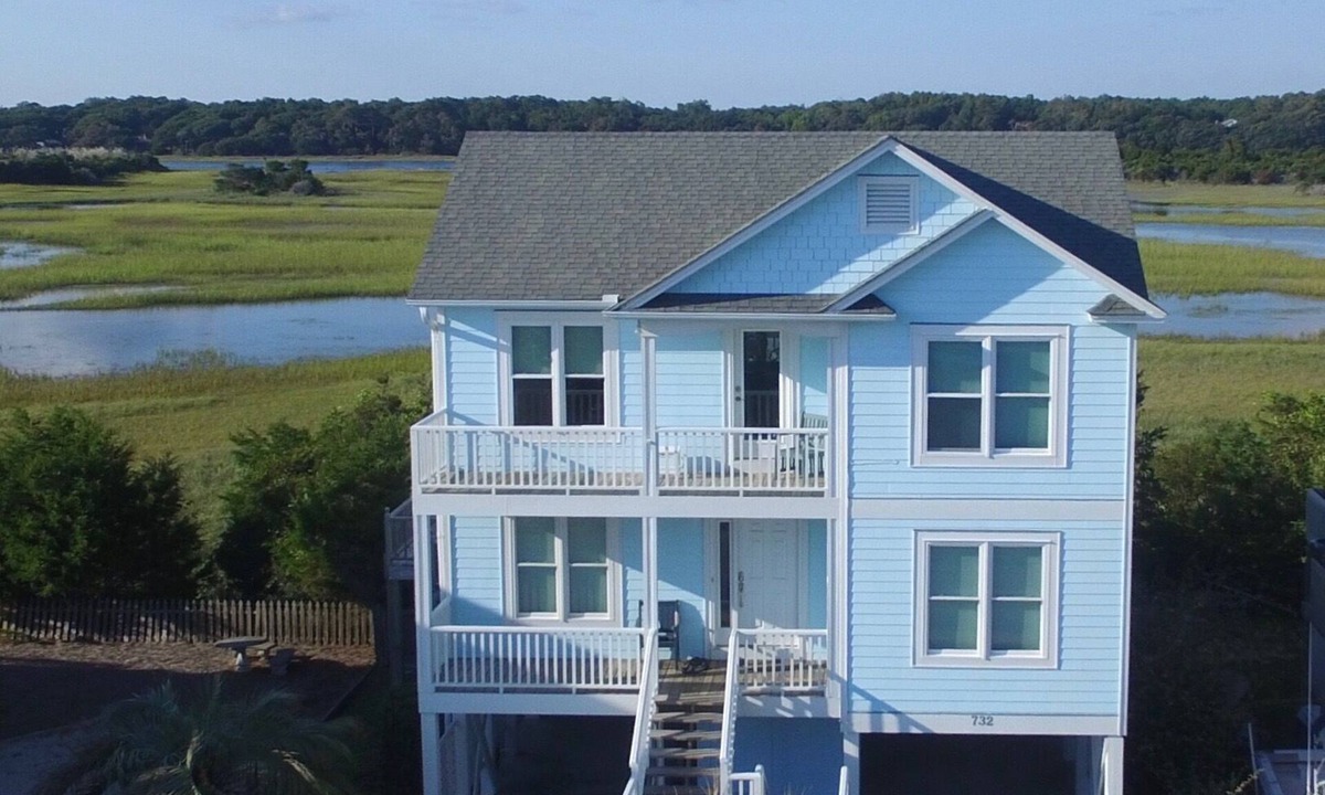 Holden Beach House | SECOND ROW PRIVATE BEACH ACCESS ; AWESOME OCEAN AND MARSH INLET VIEWS!