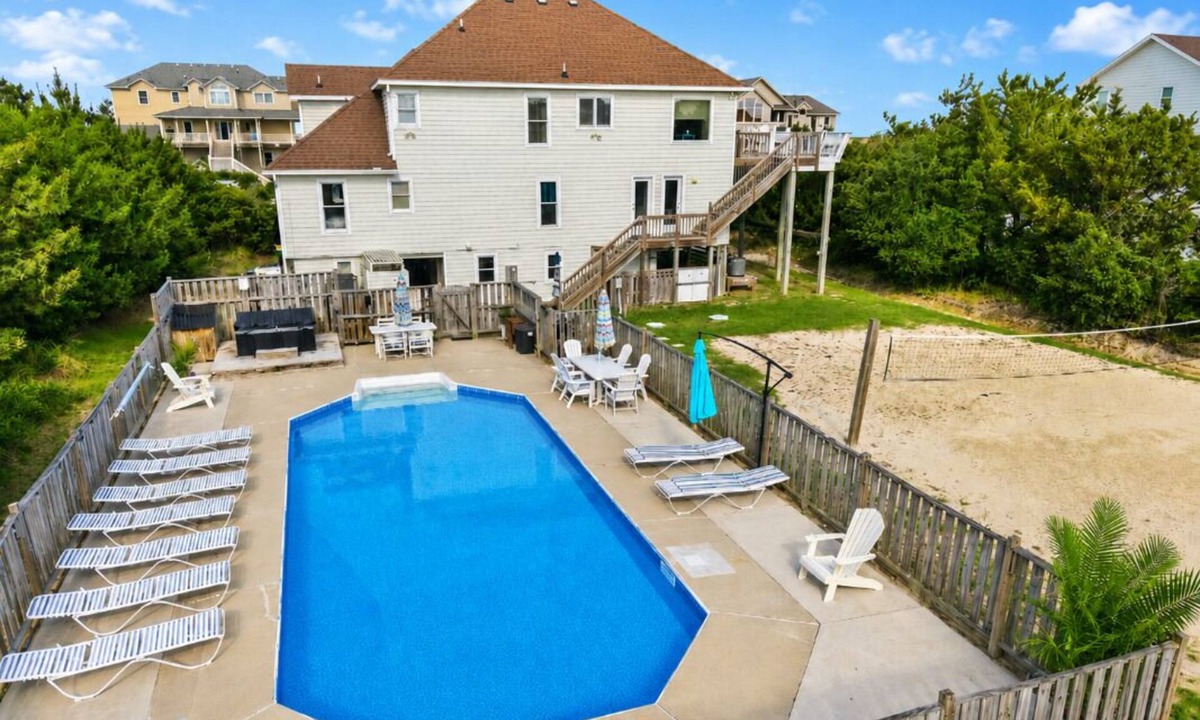 Whalehead Beach House | Semi Oceanfront: Oversized Private Heated Pool (16x40)! Gameroom, Hot Tub