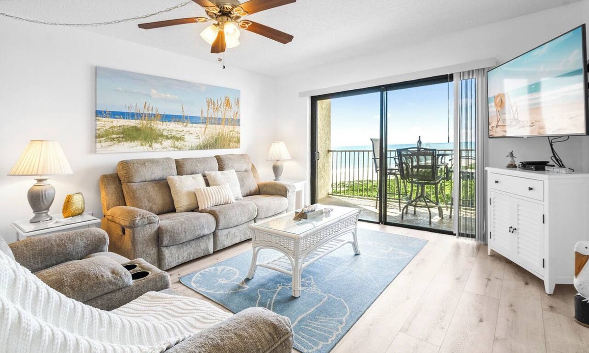 Port Canaveral Condo | Spacious Oceanfront Condo w/Heated Pool, Putting Green & Stunning Views! 🌴