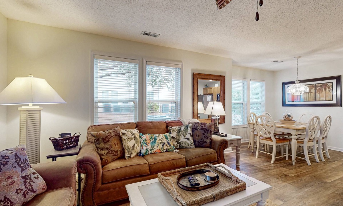 St. James Condo | STJ22 A&B: Coastal Condo with golf course view and shared pool access