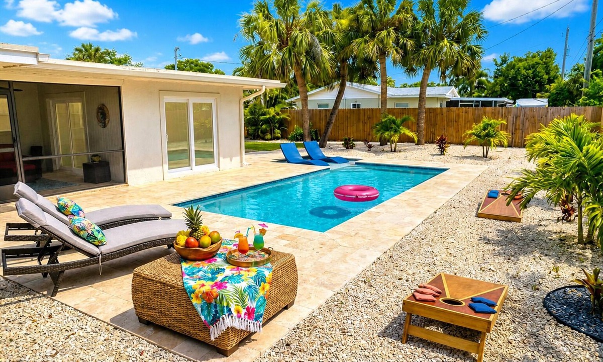 South Sarasota House | Sun-Soaked & Heated Pool Home - Minutes to Siesta Key