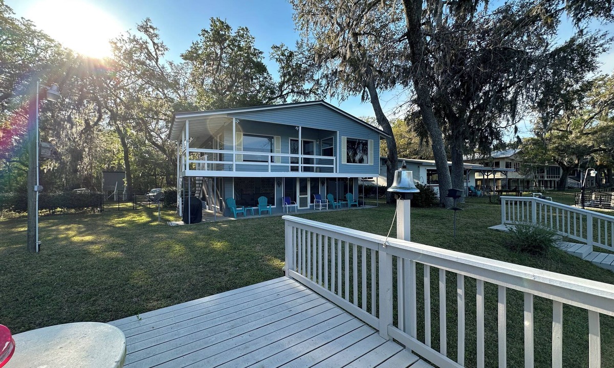 Old Town House | Suwannee River 2BR 1BA near Fanning Springs. Lower level screened, Boat House