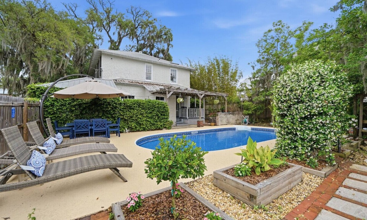 Downtown Historic District House | The Charlotte House - Downtown + pool and hot tub!