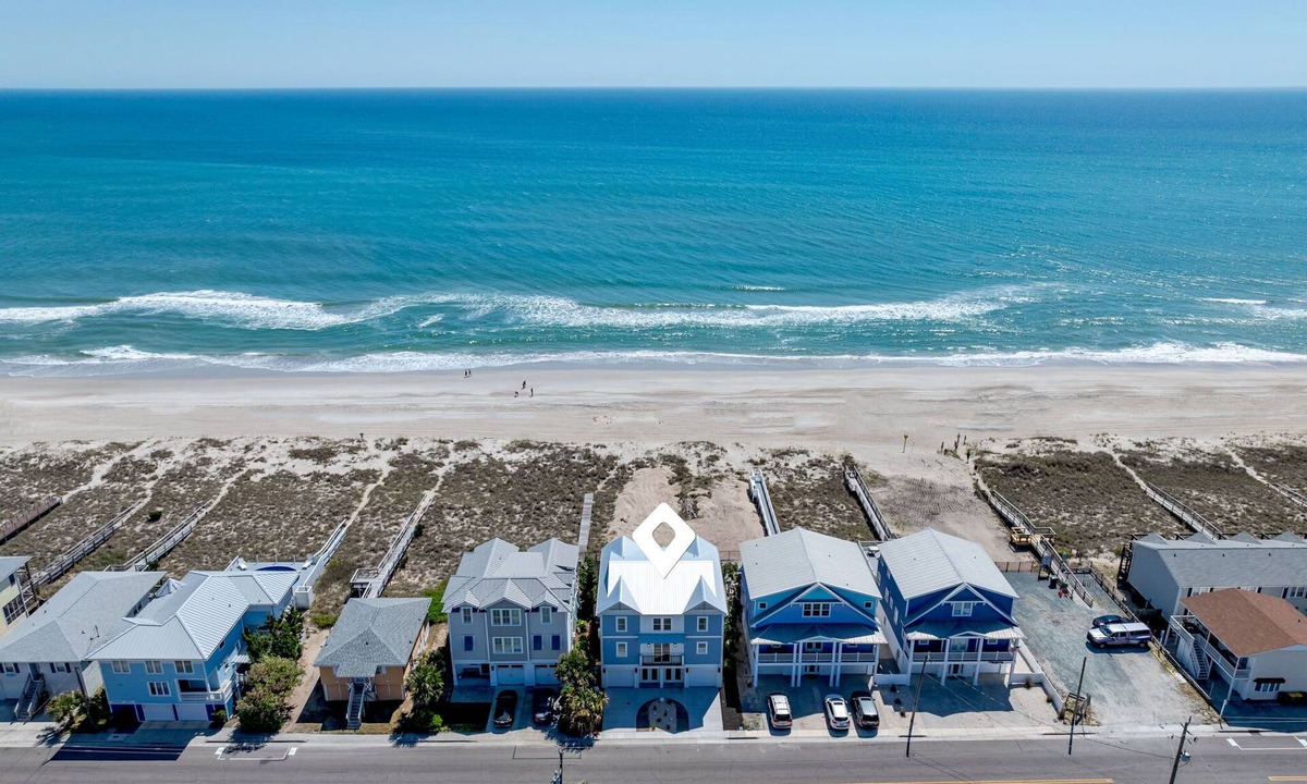 Kure Beach House | “The Pearl” - Brand New Oceanfront Beach Vacation