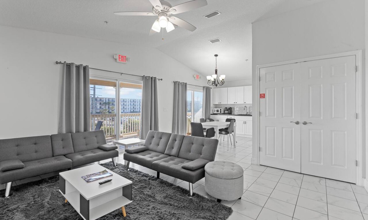 Crescent Beach Apartment | Villa Del Mare Unit 5, 3rd floor 2-bedroom 2 bath suite with ocean view.