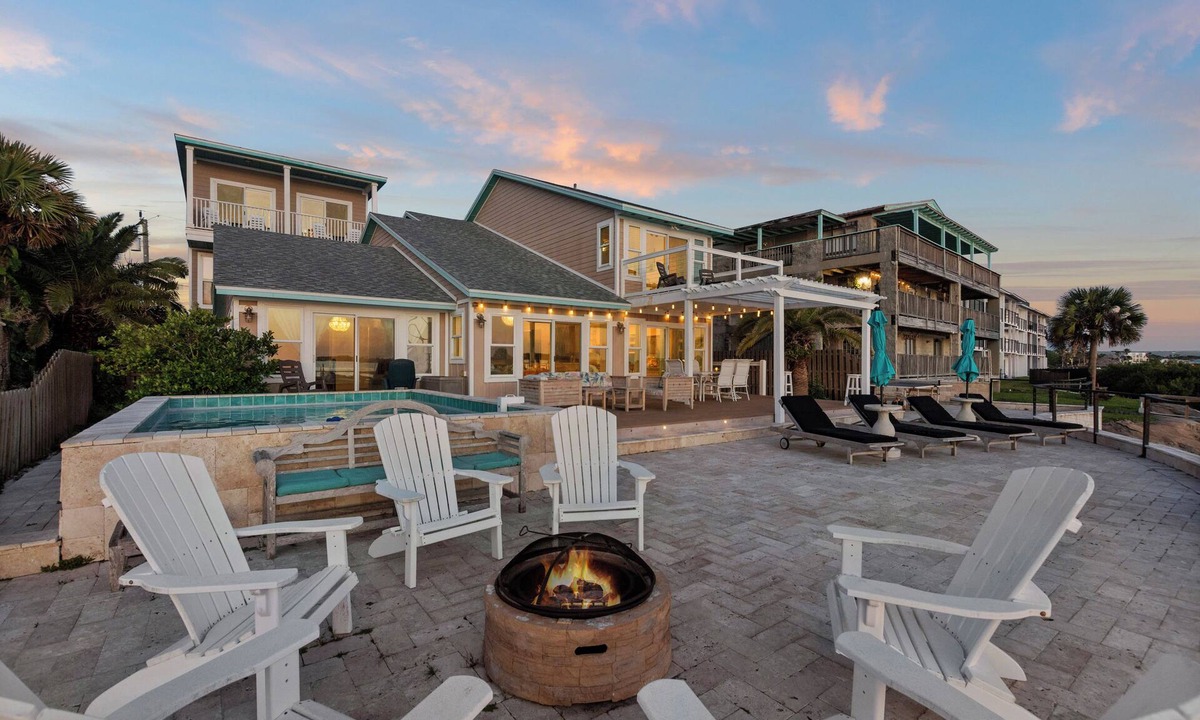 St. Augustine House | Waterfront home with dock, heated pool, & spectacular views- walk/bike downtown!