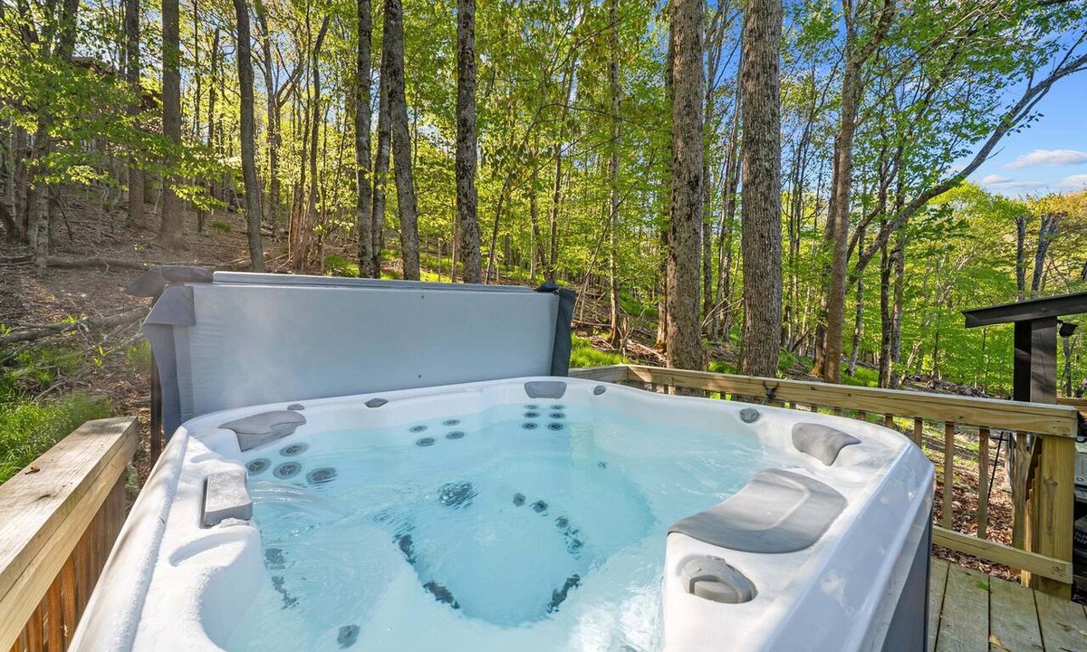 Beech Mountain Cabin | Wolfman Lodge - hot tub, fire pit, newly updated, trails, ski