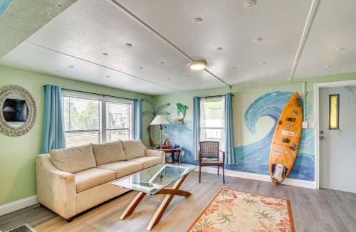 Vista Del Mar House | 1 Mi to Beach: Home w/Dock on Canal in Hudson