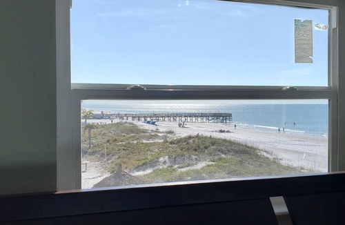 Indian Shores Condo | 180 degree direct Beachfront view - Can't get closer to the beach!