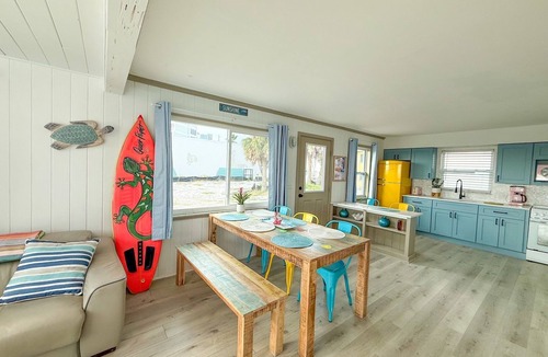Treasure Island House | 1950s Retro Beach Bungalow directly on the Beach! Spectacular Views! Gulf-Blvd