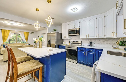 Bearss Plaza House | 3 Mi to USF: Chic Home w/Yard in Tampa!
