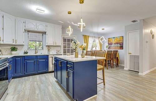 Bearss Plaza House | 3 Mi to USF: Chic Home w/Yard in Tampa!