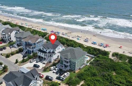 Ocean Sands House | Aftermath - Corolla, Ocean Sands, Oceanfront Luxury, Pool, Hot Tub, Elevator, Rec Room