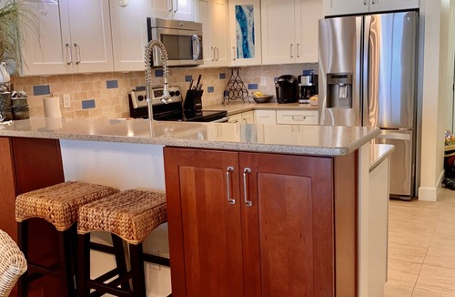 Indian Shores Condo | Beachfront condo w/large balcony perfect for dolphin and sunset watching.