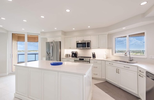 Sand Key Condo | Beachfront w/Water Views From Every Room! Steps to Pool, Beach, Resort Amenities