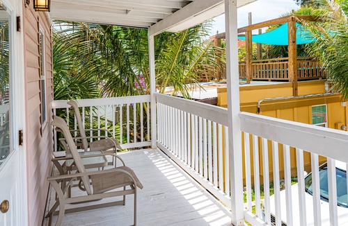 Indian Shores Condo | Beautiful 2nd fl. condo with balcony, across the street from the beach.