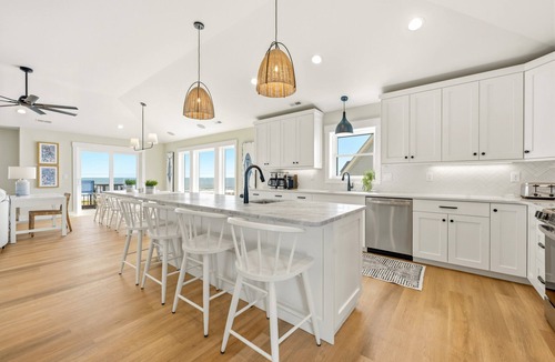 Kitty Hawk House | Brand New 8-Bedroom Luxury Retreat | Semi-Oceanfront | Pool Hot Tub Tiki Bar Ocean Views